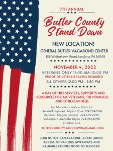 Butler County Stand Down November 4th