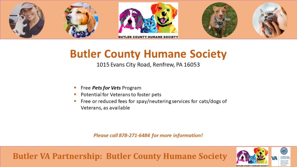 Butler County Humane Society Pets for Vets