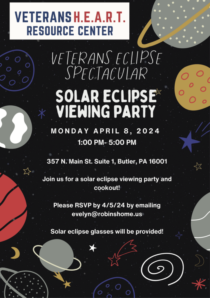 Veterans HEART Resource Center Solar Eclipse Viewing Party