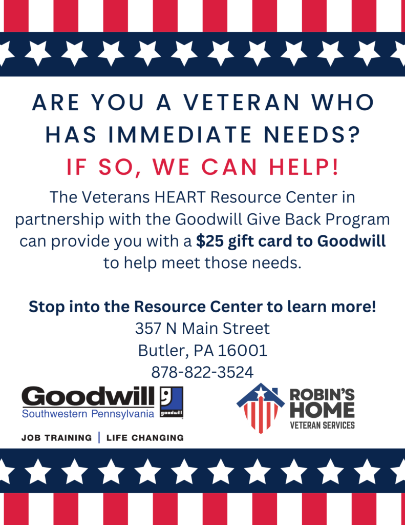 Veteran Services - Immediate Needs