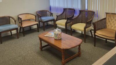 Chairs for waiting room from Butler County Veterans in Need