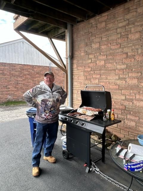 Our grill master at work!