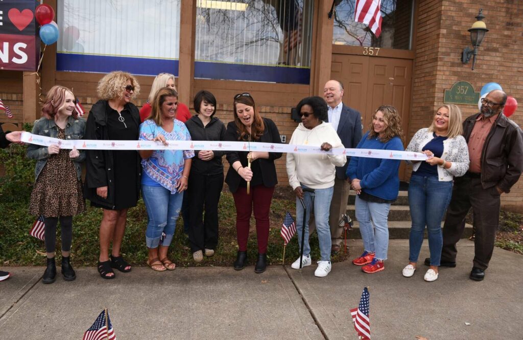 Ribbon cutting